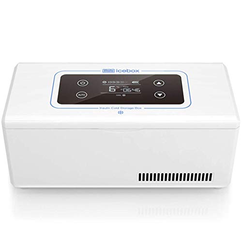 Insulin Mini Kühlschrank, tragbare Insulin gekühlte Box Kältemittel Medikament wiederaufladbares Auto tragbare Mini kleine Kühlschrank-weiß