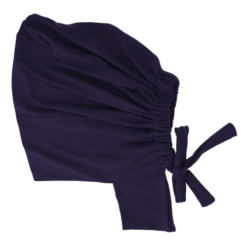 Fashionable Elastic Turban Cap for Women Soft Breathable Muslim Headwear Solid Colors Stylish Tie-Back Bonnet for Everyday Wear and Special Occasions