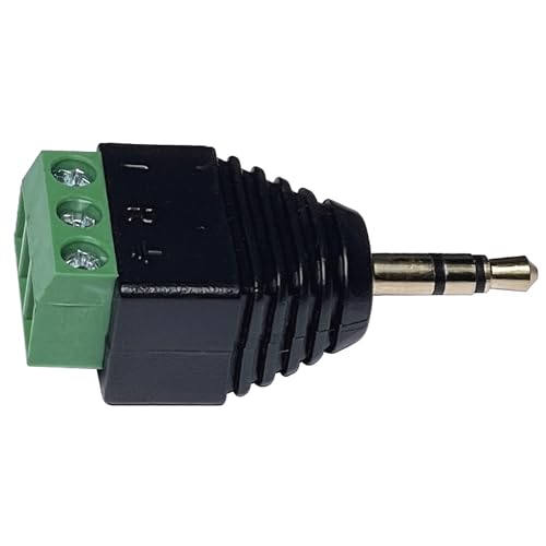Adaptador Jack 3.5mm macho a terminal de tornillo, 4 unidades miniatura 6