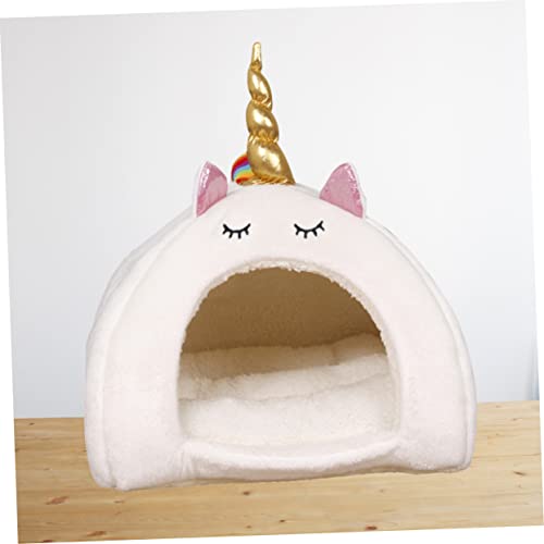 Ipetboom Hamster Stuffed Animals Critter Cage Hamster Cages Guinea Pig House Rat Hides Cage Cute Hamster Beds Bed Linings Warm Pad Dog Cage Small Animal Bed Pet Bed Mice Warm Mat Mattress #TOP3