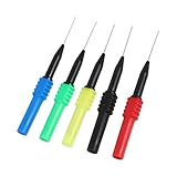 Aiguilles à épingles - cet ensemble de sondes multimètres non destructives pour stylos multimètres est parfait pour la détection de circuits automobiles, les tests de défauts de ligne et les tests électriques de bricolage, kit d'aiguilles de réparation