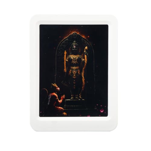Image of Lexton 5 Inch Shri Ram Lalla Plug-in LED Night Light | Shri Ram Lalla Ayodhya Blessings | Decorative Light for Mandir, Pooja Room, Bedroom & Home Decor | Warm White