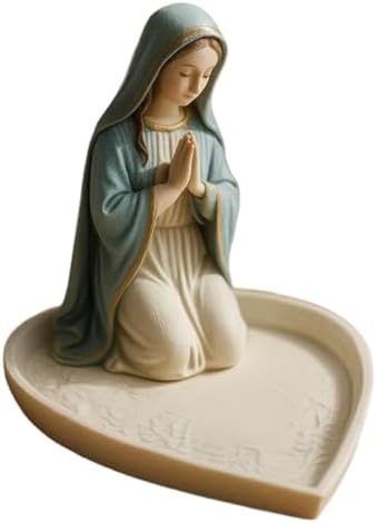 Porta-rosário de Maria Oração – Suporte de exibição de colar, ros...