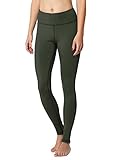 baleaf Winter Clothing for Women Leggings Fleece Lined Tights Thermal Warm Thick Yoga Pants Cold Weather Gear Army Green M