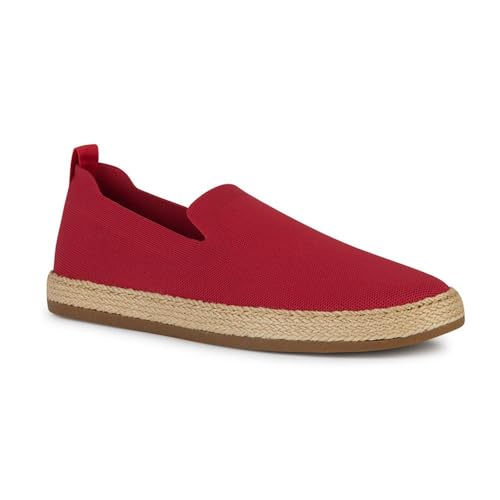 Geox Męskie sandały U Pantelleria A espadryle Wedge, czerwone, 42 EU, czerwony, 42 EU