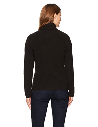 Amazon Essentials Women's Classic Fit Long-Sleeve Full-Zip Polar Soft Fleece Jacket, Black, Large