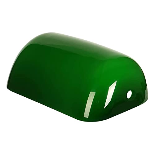Aspen Creative 23601-21, Green Cased Glass Shade For Bankers, Piano, and Pharmacy Lamps, 8-3/4' L x...