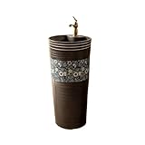 Mejore su baño, lavadero, lavadero, tocador o tocador con este elegante lavabo con pedestal.