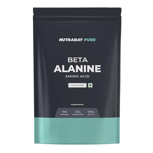Nutrabay Pure 100% Beta Alanine Powder, Pre Workout supplement for Men & Women