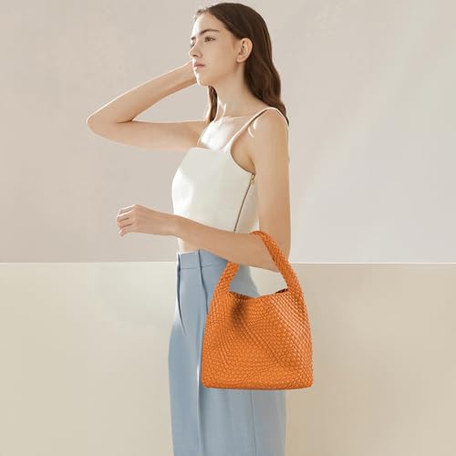 Image of Woven Tote Bag for Women with Purse