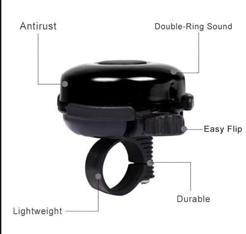 Image of GRS Durable Ultra-Loud Cycle Bell for Bicycle Metal Horn | Trending Kids Cycle Bell | Easy-to-Fit Handlebar Bell for Boys & Girls | Loud Sound for Road Safety & Fun