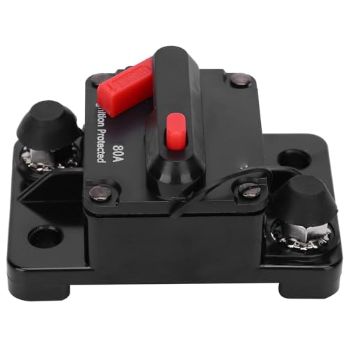 Disyuntor de reinicio automático 80A DC12V interruptor térmico impermeable contra sobretensiones