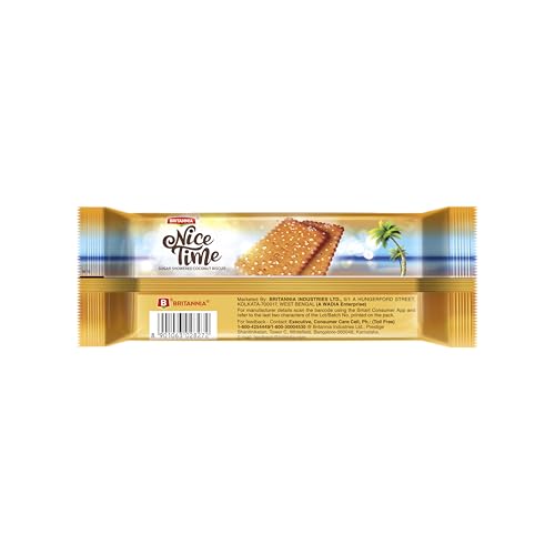 Image of Britannia Nice Time, 143g or 150g, Brown (Weight May Vary) (Pack of 2)