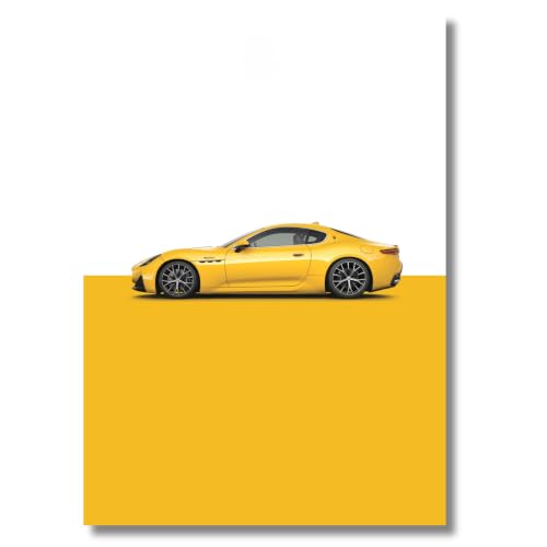 Image of Live Mad Live Crazy Maserati Granturismo Portrait Single Wall Paper Poster, A3 Size, 16.5L X 11.7W Inches Unframed Art Prints - Home, Bedroom, Living Room & Decor - Aesthetic, Matt Finish, Frame Not Included