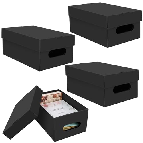 4 Stück Fotoaufbewahrungsbox für 13x18 cm Fotos, 30.3x18.2x13cm Fotobox...