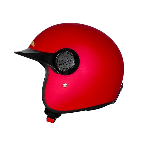 Image of Steelbird SBH 65 Retro 3.0 DOT and ISI Certified Open Face Helmet for Men and Women