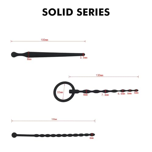 8 Stück Silikon Dilator Set Penis Plug Dilatatoren Harnröhren mit Penisring Harnröhre Multifunktional Plugs Sexspielzeug Set Penis Stimulator Katheter Harnröhrenstimulation Sexspielzeug für Männer