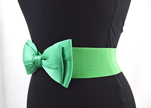 Dancing Days 50's Bella Green Bow Belt Vintage Retro pin-up Bow Elastic Cinch belt3
