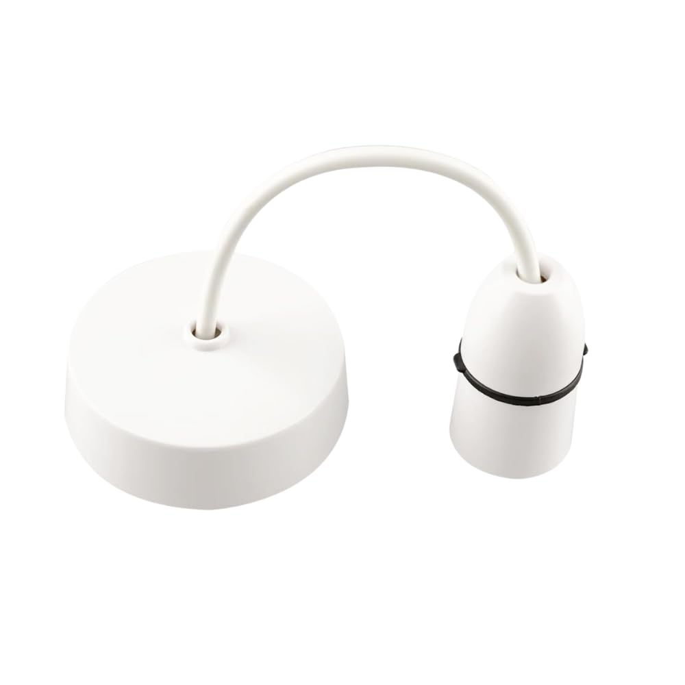 HUBIBUBI Light Fittings Ceilings 6 In (150mm) Pendant Light Fitting Bulb Holder Ceiling Light Fitting Lamp Holder for Kitchen Living Bedroom Lightings (Celing Holder White - Image 4