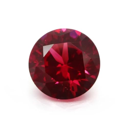 Rubis synthétique rond 3mm pour création de bijoux DIY - Sachet de 100 pièces rouge n°5