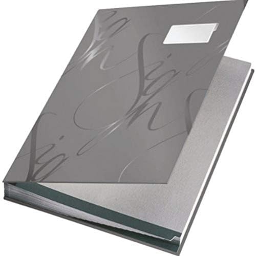 Parapheur Leitz A4 gris fini les feuilles perdues grâce aux 18 onglets
