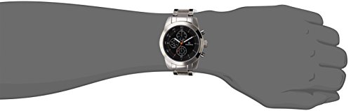 Image of Maxima Brass Attivo Multifunction White Dial Analog Watch for Men -27141Cmgi, Silver Band