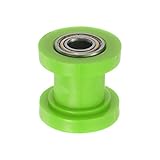 sourcing map Kettenrolle Riemen Scheibe Spanner 10mm Nylon Rille Schieberegler für Mini Motorrad Dirt Fahrrad Atv Go-Kart Schiebetür Bewässerung Ausrüstung Grün