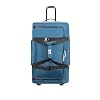 SCUBAPRO Sport 105 Wheeled Dive Bag with Telescopic Double-Bar Tow Handle, Carry Handles and Double Duffel Straps for Scuba Diving Gear, Denim Blue Color Fabric