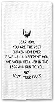 Chicken Mom Towel, Chicken Lady Gift, Chicken Gift, Chicken Lady Kitchen Towel, Chicken Farmer Gift, Backyard Farmer Gift, Chicken Mom Gift