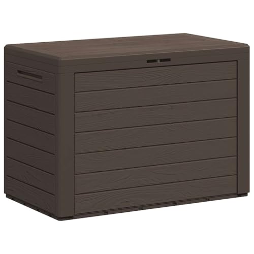Coffre de rangement extérieur marron aux finitions soignées 78cm - 2