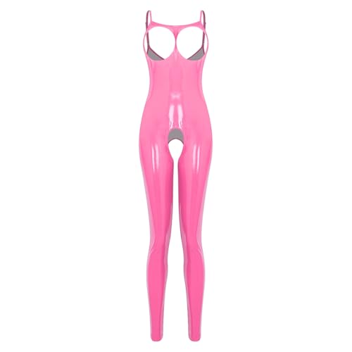 Lingerie club vêtements edm en PVC look mouillé effet galbant