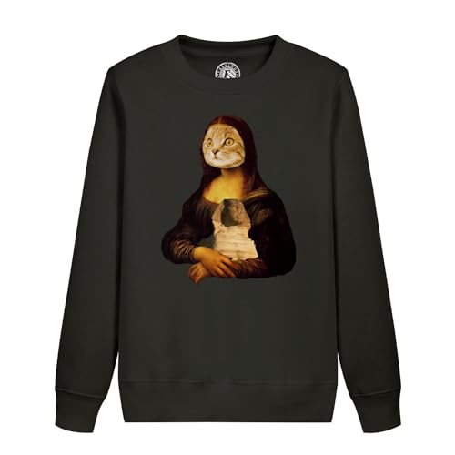 Sweatshirt enfant Chat Joconde doux et confortable idéal pour les sorties culturelles en famille