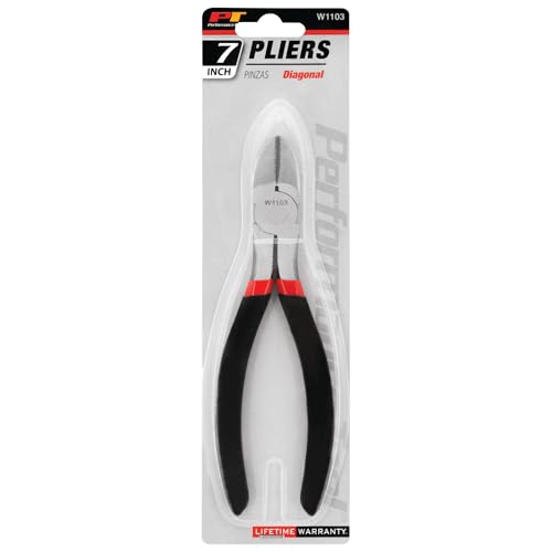 Image of Performance Tool W1103 7-Inch Diagonal Pliers - Durable and Precise Cutting Tool for Electrical and Automotive Applications