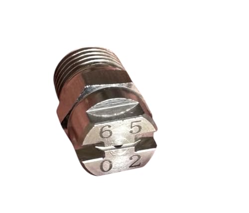 6502 Series Fan Tip Jet Nozzle, 1/4 NPT Male, 304 Stainless Steel, Carpet Cleaning, 1 Pack