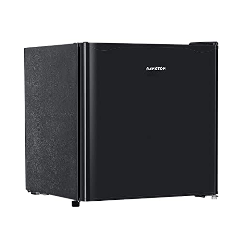 BANGSON Small Refrigerator, 1.6 Cu.Ft mini fridge with freezer