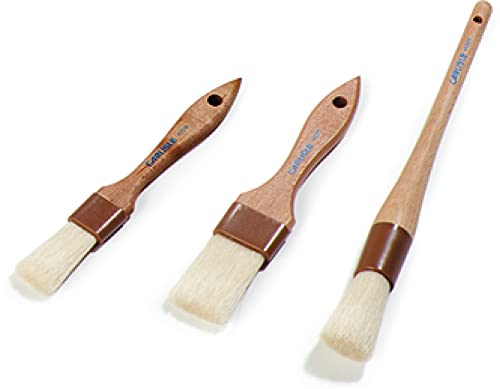 Miniatura 8 de Carlisle 4037200 Sparta - Pincel para repostería (cerdas de jabalí), corte de 1" de ancho x 2", mango de madera
