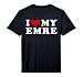 Mens I Love My Emre, I Heart My Emre Performance T-Shirt