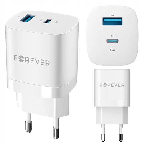 Forever 21 GaN - Cargador rápido para Honor 90 Lite, 90, 70 Lite, Magic 5 Pro, Vs/Google Pixel 7a, 7, 7 Pro, 6a/Huawei P40 Lite 5G, Mate X3/Vivo V23, Y21/Motorola Razr 40, Moto G53, Blanco