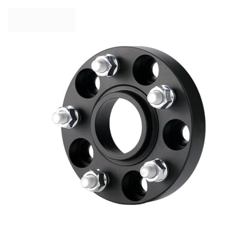 Entretoises de roue noires en aluminium aéronautique 25mm pour VW Golf entraxe 5x112