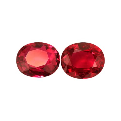 Ruby Stone Original Certified By IGL Authentic Lab Manikya Ratna 8.5 Ratti Awesome & Pleasing Look Old Burma Manik Pathar Chuni Stone 7.75 Carat बर्मा रूबी स्टोन माणिक रत्न ओरिजिनल Pair Of