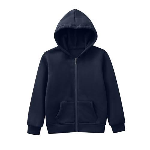 Boys' Hoodie Hooded Sweatshirt Kids Child Toddler Baby Boys Girls Solid Long Sleeve Patchwork Hooded Full Zip