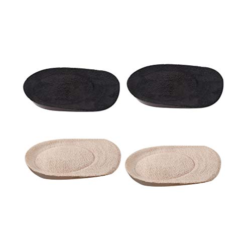 Healifty 2 pares de almohadillas de silicona para talón, almohadillas de gel para el talón, protección del talón, autoadhesivas, almohadillas de gel para alivio del dolor de pies