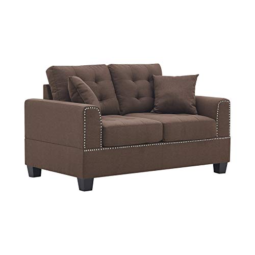 BRAVICH | Chelsea Fabric Modern Contemporary 2+3 Seater Sofa Set | Pillows Included | Luxury Lounge Living Room Sofa Suite |