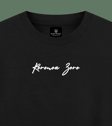 Image of Black Jackal | Premium Oversized Unisex T-Shirt | Roronoa Zoro-Inspired Graphic Anime Tee | One Pieece-Inspired Design | Heavyweight 240 GSM Cotton Fabric | Unisex Fit