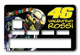 COPPIA Sticker Autocollant Carte Bancaire - Valentino Rossi 2 - Démarquez-vous en personnalisant votre Carte Bancaire à petit prix - Fabrication Française,...