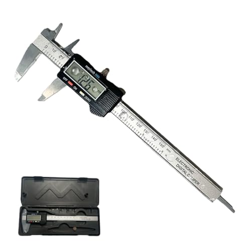 Calibro Digitale Professionale 150mm/6" in Acciaio Inox, Micrometro Precisione Decimale