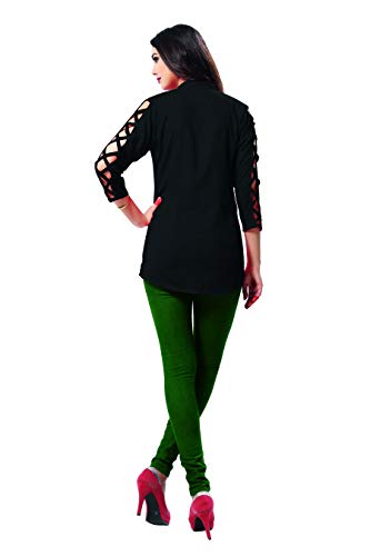 Image of Venisa Women's Regular fit Shirt (104- Black XL)