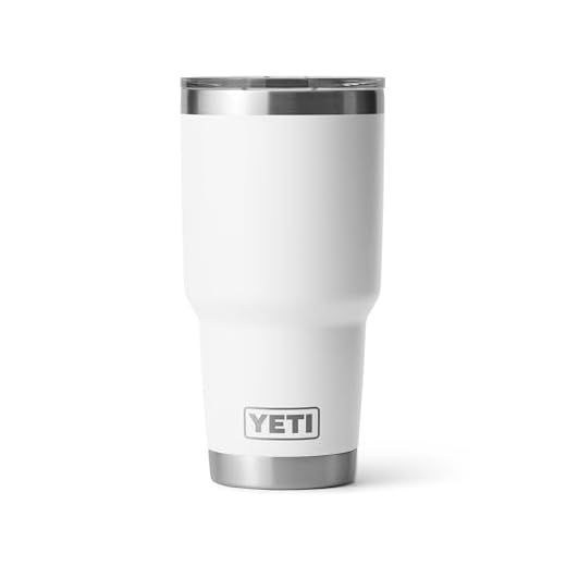 YETI Rambler 30 oz Stainless Steel Vacuum Insulated Tumbler w/MagSlider Lid, White