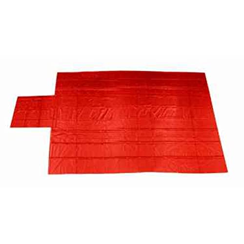 US Cargo Control Heavy Duty Lumber Tarp - 20 Feet x 28 Feet with 6 Foot Drop and Flap - Strong and Reliable Protection for Your Flatbed Trailer Cargo - 18 Ounce Red Trailer Tarp