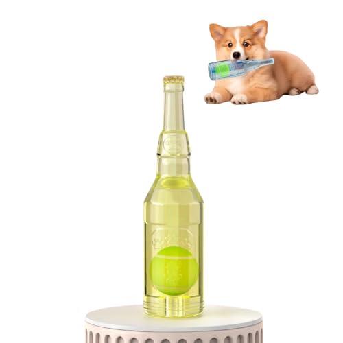 Skalak 犬 噛むおもちゃ 音の出るおもちゃ ボール付き 噛んでも壊れない犬のおもちゃ 頑丈 壊れにくい 洗える 犬おもちゃ ストレス解消 知育玩具 天然ゴム 小型犬 中型犬 大型犬用 (イエロー)